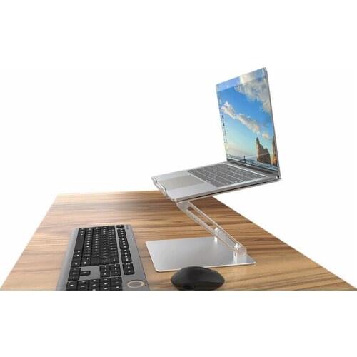Aluminum alloy notebook computer double arm lifting bracket arbitrary angle adjustment ergonomics computer elevated