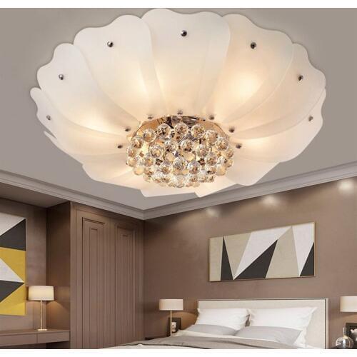 Flower crystal ceiling lamp D50cm/D60cm/D70cm living room bedroom home lighting luxury villa hotel ceiling lamp ZA Wedding room