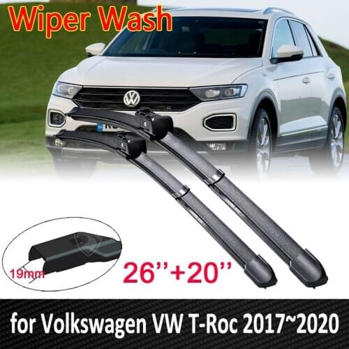For Volkswagen VW T-Roc 2017~2020 2018 2019 TROC T ROC Car Wiper Blade Front Windscreen Windshield Wipers Car Accessories