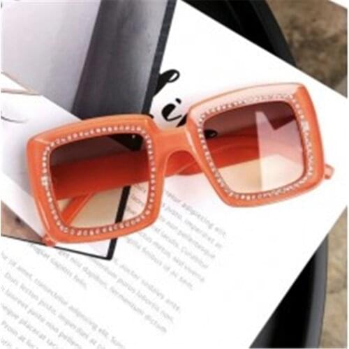 Womens glasses High Quality Brand Design Women Sunglasses Luxury Glasses Lady Square sunglasses women 2020 Gradient Lens