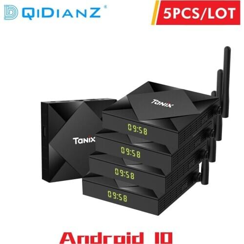 5 Pcs Tanix TX6S 4GB 32GB/64GB Smart TV Box Android 10 8K x 4K 1080P Media Player H616 Quad Core CPU Android 10.0 Set Top Box