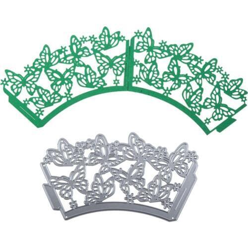 YLCD1577 Butterfly Cake Lace Metal Cutting Dies For Scrapbooking Stencils DIY Album Cards Decoration Embossing Folder Die Cuts