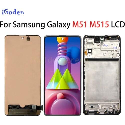 6.7'' For Samsung Galaxy M51 M515 LCD Display Touch Screen Digitizer Assembly For Samsung M515F SM-M515F/DSN LCD