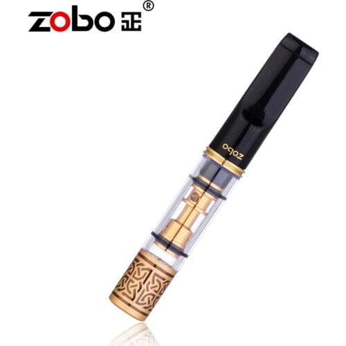 ZOBO 1PCS/Set Reusable Smoking Filter Pipe Tobacco Reduce Tar Cigarette Holder Cleaning Container Smoking Accessories