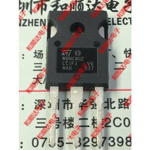 10pcs/lot W8NC80Z STW8NC80Z New stock TO-247 800V 6.7A