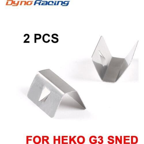 2pcs/set Wind Rain Deflector Channel Stainless Steel Retaining Clips For Heko G3 SNED Clip Car Accessories