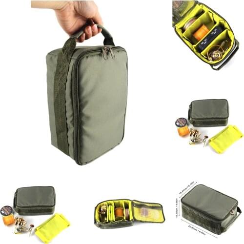4-Layer Large Capacity Outdoor Fishing Tackle Bag Portable Multiple Compartments Fishing Line Reel Lure Hook Storage Handbag