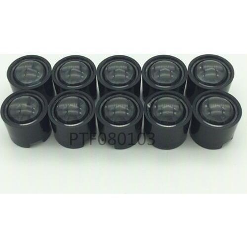 50pcs 14.5mm Black/White 10,15,45 60degree LED LENS Reflector Collimator F 1 3 5W Star LED