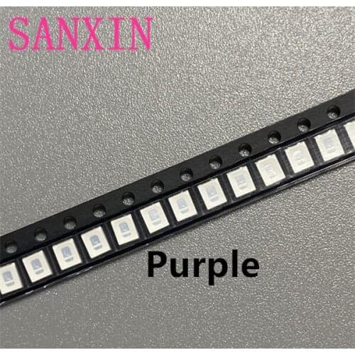500pcs Diodes 2835 3528 SMD UV LED Purple Lamp Bead 395 - 410nm Ultraviolet Light-emitting Diodes Ultra Violet 0.2W Bead Lamp