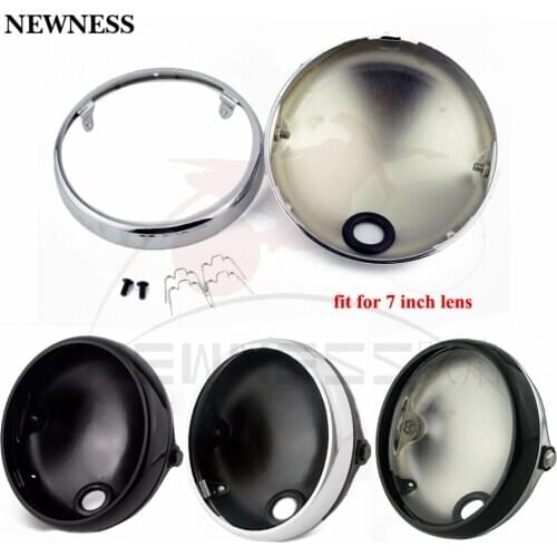 7" headlamp headlight housing Side Mount Bucket for Harley Softail Sportster Dyna Choppers 7" led