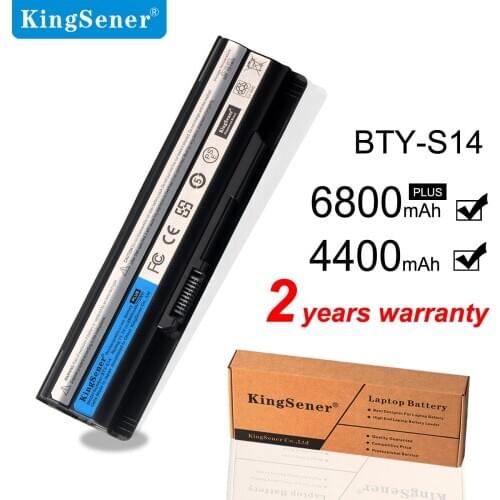 KingSener Laptop Battery For MSI BTY-S14 GE70 GE60 CR41 CX61 CR70 BTY-S15 CR650 CX650 FR400 FR600 FR610 FR620 FR700 FX420 FX600