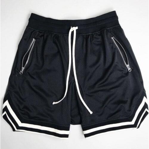 Basketball Shorts Men Sport Running Short Pants With Zipper Pocket Fitness Gym Shorts Male Plus Size