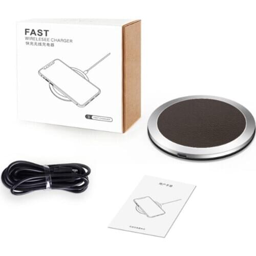 Wireless Charger 5V/2A Fast Charger Luxury Blue Light For iPhone X 11pro For Samsung S8 huawei P40 Edge Qi Wireless Charging