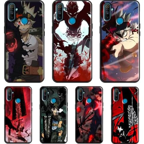 Black Clover Asta Anime For OPPO Realme 6 7 8 Pro X2 X7 C11 C3 Fundas For OnePlus 8 Pro 9 Pro 8T Nord Phone Case