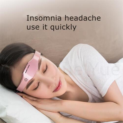 Electric Head Massager Low Frequency Pulse Stimulate Stress Relief Brain Massage Sleep Therapy Device USB Charging 20#43