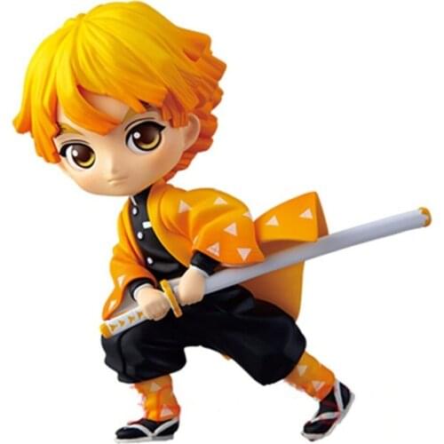 Anime Demon Slayer Figure Kamado Tanjirou Nezuko Action Figures PVC Model Toys Zenitsu Figurine Inosuke Kimetsu No Yaiba Figura