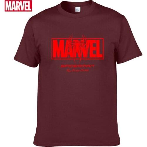 Marvel The Avengers Spider Man t shirt Short sleeve tee fashion mens t-shirts 2021 Summer T-shirt cotton graphic t shirts #121