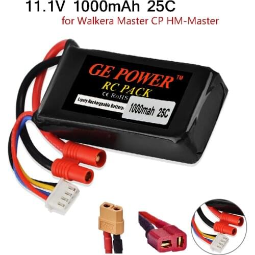 GE Power Rc Lipo Battery 11.1V 1000mah 25C Lipo Battery With T /XT60/Banana Plug For Walkera Master CP RC Helicopter Spare Parts