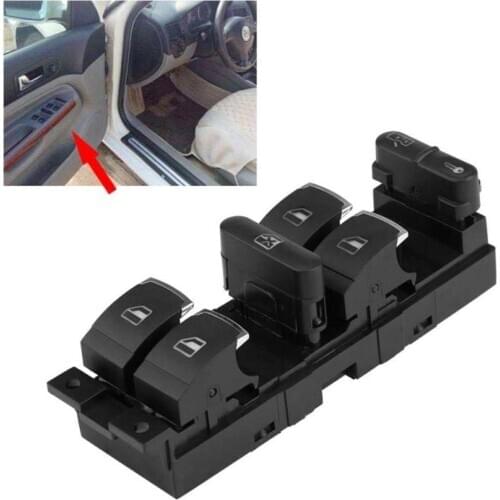 Chrome Master Window Controller Switch For VW Jetta Golf GTI MK4 For Passat B5 Driver Side 3BD959857 3BD 959 857 1998-2005