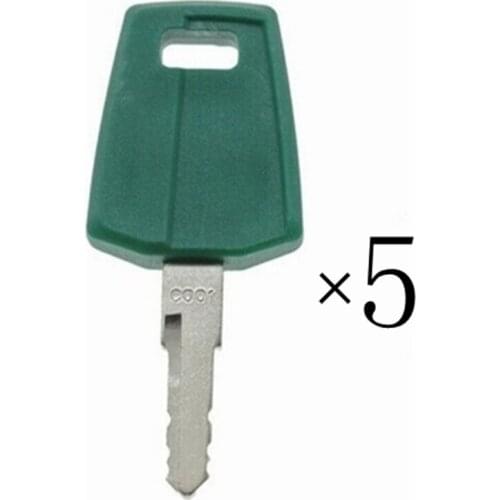 5pc 11444208 C001 Ignition Key For Volvo Heavy Equipment Wheel Loader