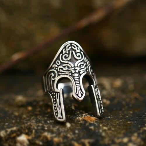 BEIER stainless steel unique knight Egyptian soldier Warrior Ring Totem personality vintage awasome Punk Rock jewelry BR8-772