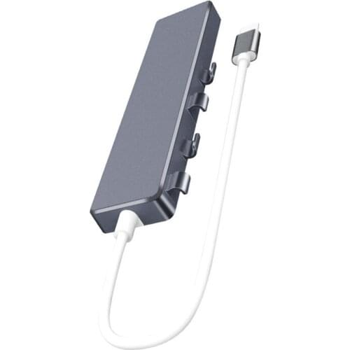 HOT-Portable USB Hub 4-Port Type-C Female Interface USB 3.0 Data Hub, Suitable for Windows/Mac Operating System