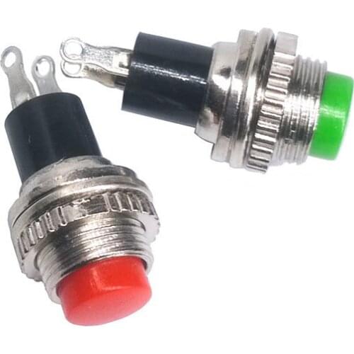 10pcs 20pcs DS-314 10 MM 250V 0.5A Push Button Switch Metal Tactile Self-Reset Micro Interruptor Bouton Poussoir