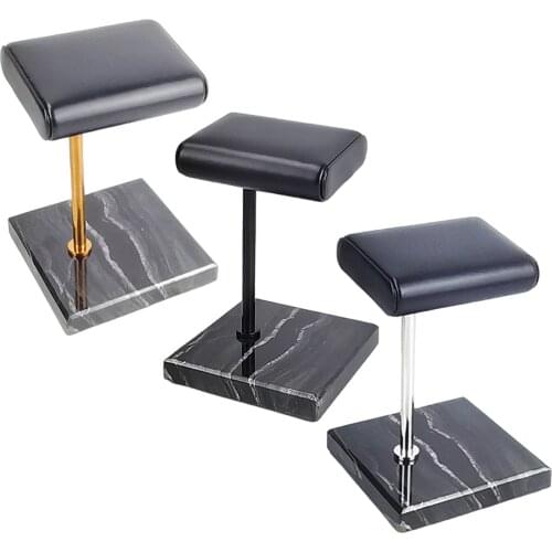 PU Leather Marble Base Fashion Watch Display Stand for Vanity Top Earring
