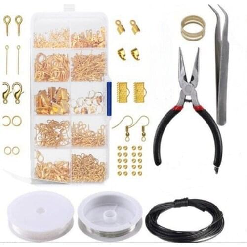 10/12 Grid Jewelry Combination Fitting Set Alloy Jewelry Making Lobster Clasp Open Jumping Ring Earring Hook DIY Material