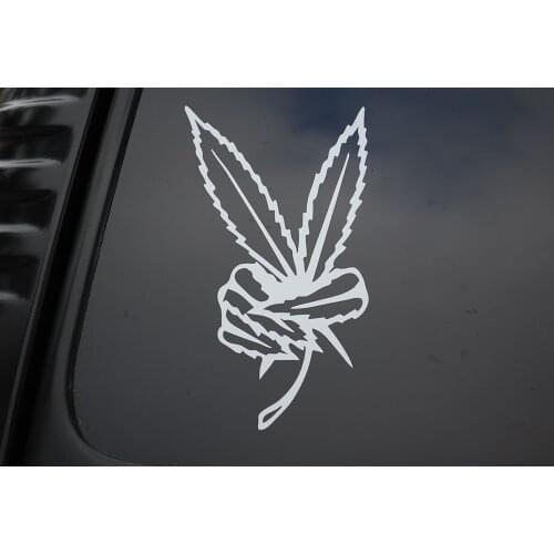 Pot Leaf Peace Vinyl Sticker Decal (V126) 420 Choose Color!! Illest 15cm