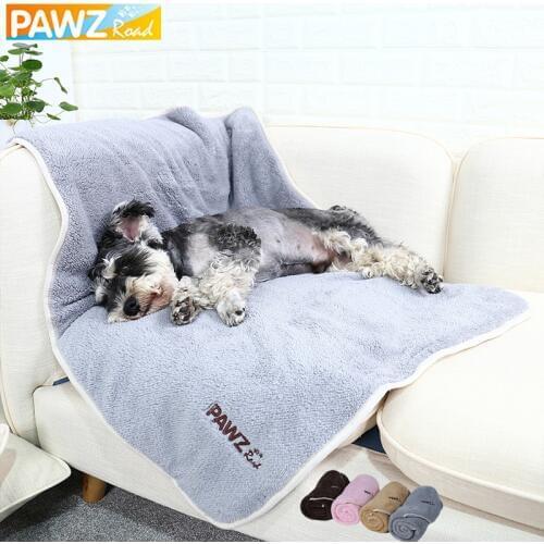 Pet Dog Blankets Super Soft Warm Towels Coral Fleece Blankets For Puppy Dogs Cat Bath Towels Size S/M Pet Supplies Great Quality