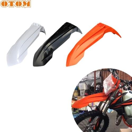 OTOM Universal Enduro Front Fender Motocross ABS Plastic Mudguard Orange Off Road Front Mud Guard For KTM SX SXF XC XCF