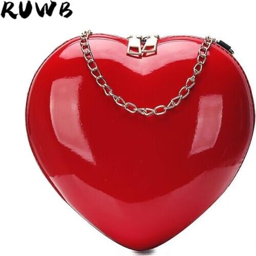 RUWB Fashion Small Women Messenger Bags for Women Red Small Party Purse Shoulder Bag Ladies Evening Clutch Bags Bolsa Feminina