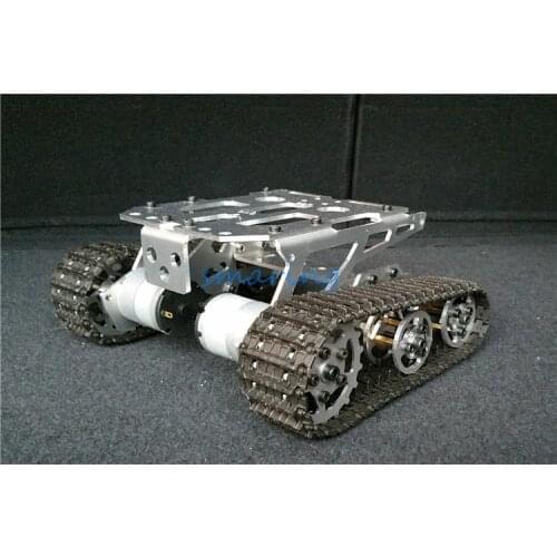 RC Tank Car Chassis Metal Plastic Tracks Stainless Steel Robot Damping Tank Smart Robotic Accessroies for DIY Model Car Kit