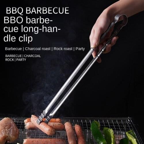 2 PCS Stainless Steel Food Tong Stainless Steel Kitchen Tongs Non-slip Cooking Clip Clamp BBQ Tools Grill Kitchen Accessories