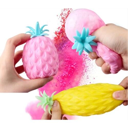 Squishy Toys New Simulation Flour Pineapple Decompression Toy Office Adult Pressure Release Toy Decompression Toy Gift for Kids
