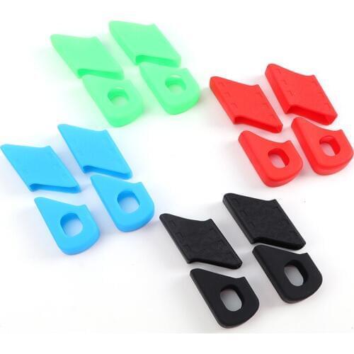 4pcs/set Bicycle Crank Set Protector Case Silicone Mountain Road Bike Crank Cover Arm Boot Sleeve Bicycle Crank Protective Cover