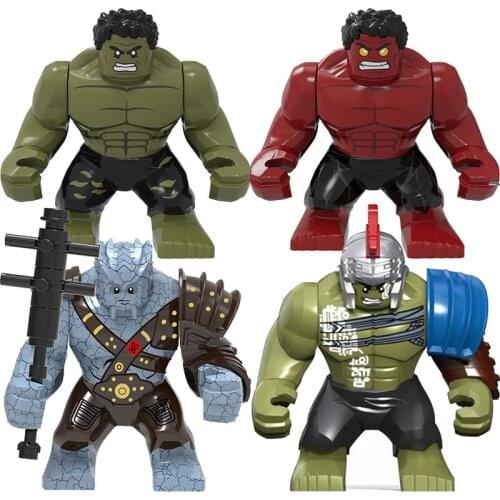 0281 8.5CM HULK Big Size Thor Ragnarok 3 Model Building Blocks Enlighten Action Figure Toys For Children