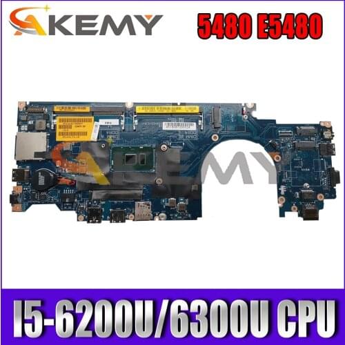 0RH40R For DELL Latitude 5480 E5480 Laptop motherboard CDM70 LA-E081P With I5-6200U/6300U CPU DDR4 100% Fully Tested CN-0RH40R