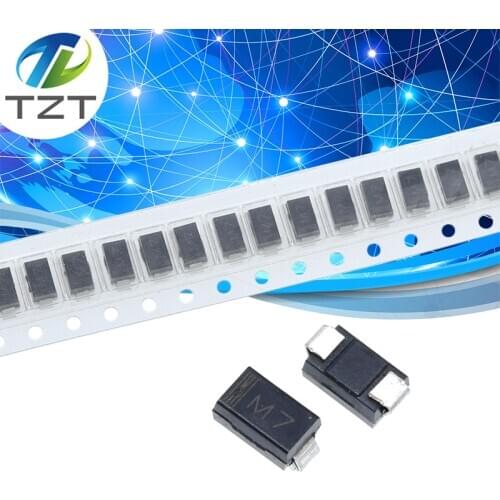 100pcs SMD 1N4007 IN4007 Rectifier Diode 1A 1000V M7 IN4007 1N4007 4007 1A 1000V DO-41