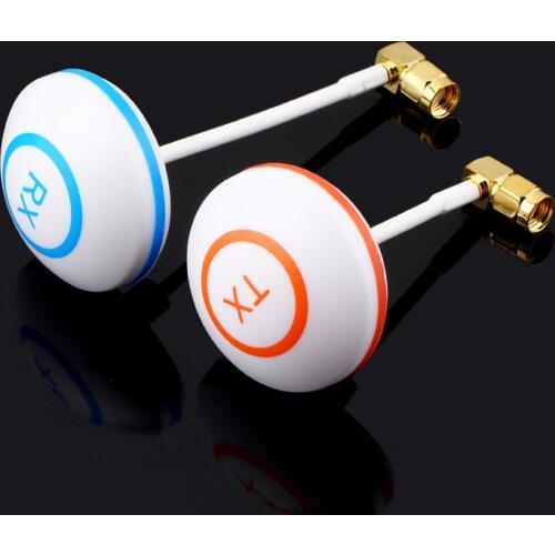 2pcs/lot FPV Mushroom (RP-SMA ) L shape inner Hole Antenna Two 5.8G Gains FPV Aerial Photo RC Airplane