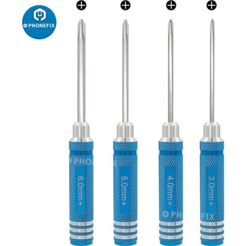 3/4/5/6mm Phillips Cross Screwdriver Wrench Tool Kit for RC Car Multi-Axis FPV Racing Drone RC Quadcopter Helicopter Models