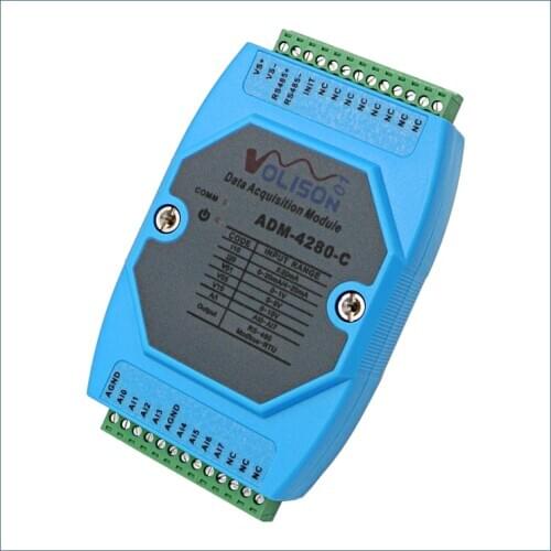 ADM-4280-C 8-channel analog quantity acquisition module 0-20mA 0-10V 4-20mA to 485 current and voltage Modbus RTU