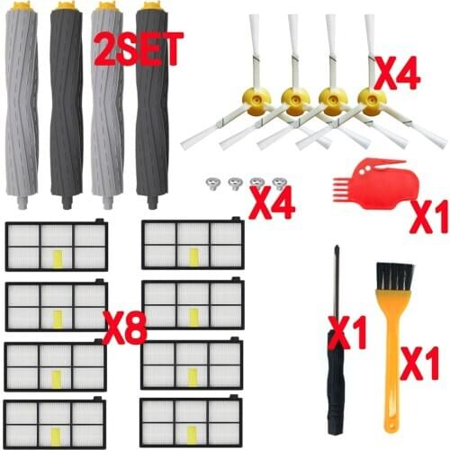Sweeping robot Accessories HEPA Filters for iRobot Roomba 880 860 870 871 980 990 Replenishment Parts Spare Brushes Kit