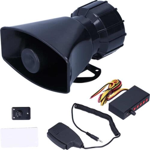 Emergency Sound Amplifier Megaphone Car Horn Speaker 100W for Auto Motorcycles