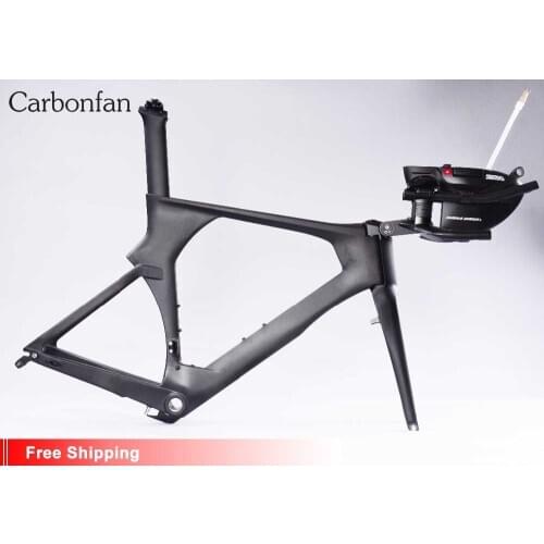 Carbinfan AERO Triathlon bike 1-1/8" Steerer tube Carbon time trial Bicycle frame 49/52/54/56cm TT Carbon bike frame