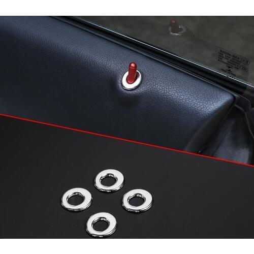 Aluminum Alloy Door Lift Lock Cover Decoration Trim Silver For Mercedes Benz A B GLA CLA GLK Class W176 W246 C117 X204 Accessory