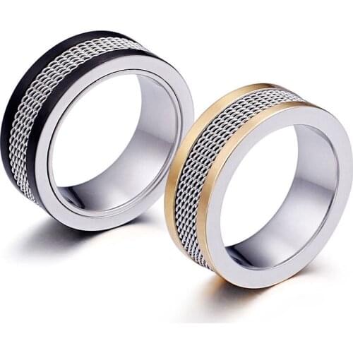Classic Stitching Color Unique Ring for Women Men Fashion Wedding Ring Jeweley