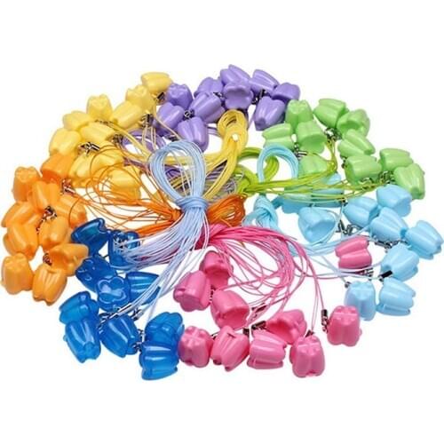 5Pcs Tooth Shape Milk Teeth Box Childrens Souvenir Save Baby Tooth Box Kids Tooth Collection Mini Storage Boxes Containers