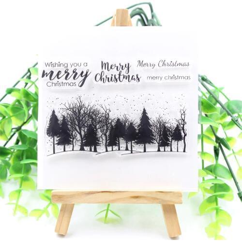 KSCRAFT Mixed Small Square Transparent Clear Silicone Stamps for DIY Scrapbooking/Card Making/Kids Fun Decoration Supplies